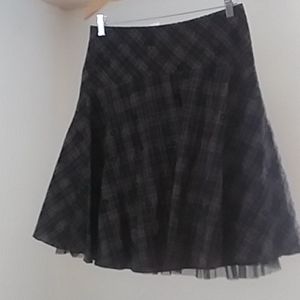 Cute knee length skirt lace bottom